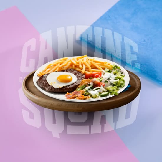 Photo du produit Assiette Steak Américain 🍳 , non contractuelle