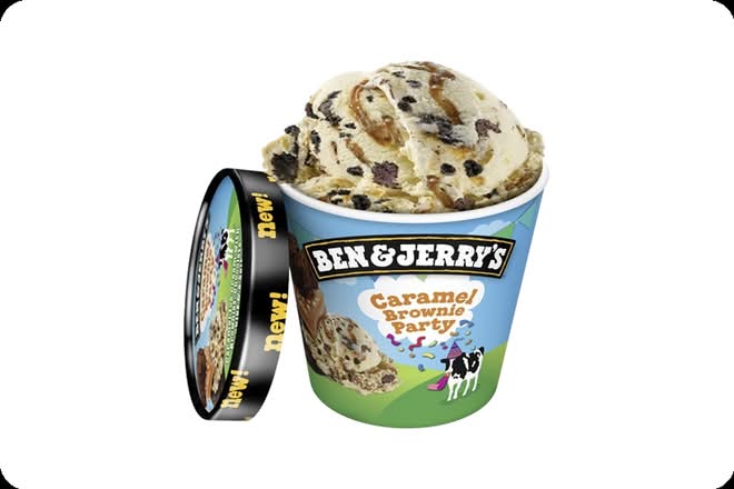 Photo du produit GPOT CARAMEL BROWNIE PARTY 465ML, non contractuelle