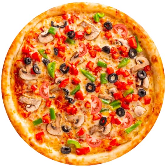 Photo du produit Pizza végétarienne, non contractuelle