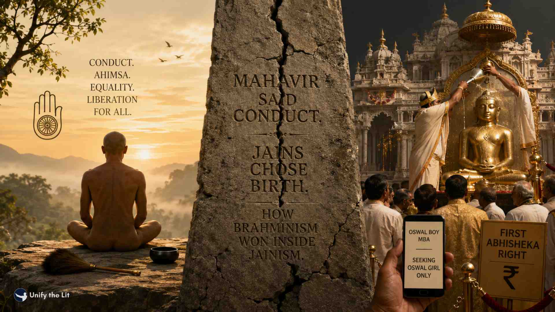 Mahavir Said Conduct. Jains Chose Birth. How Brahminism Won Inside Jainism.