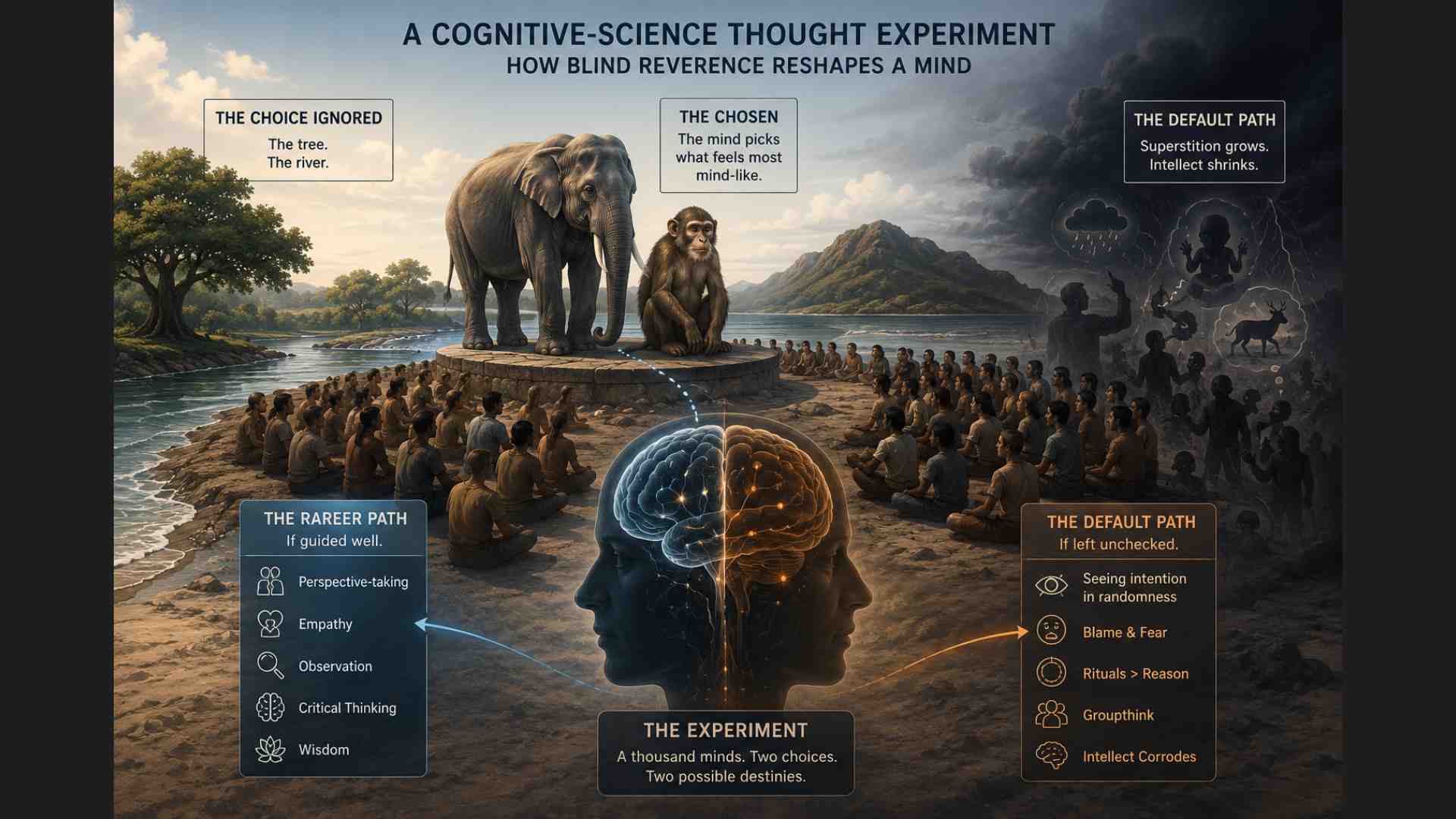 The Psychology of Worshipping Monkeys and Elephants