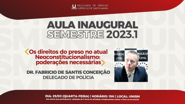 Aula Inaugural 2023.1