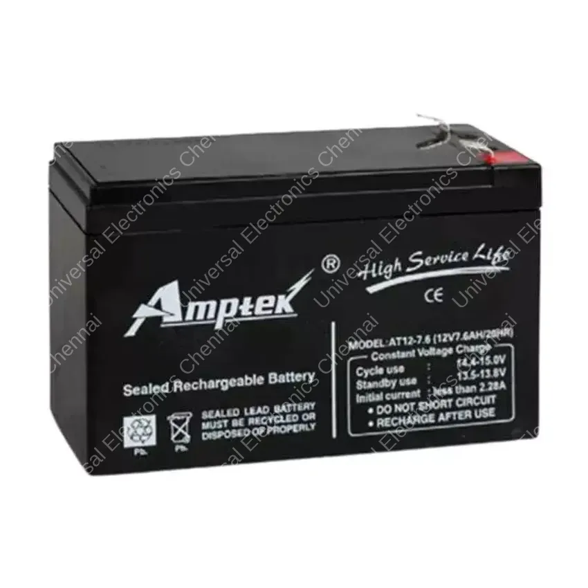 Amptek 12 V 7.6 Ah 3