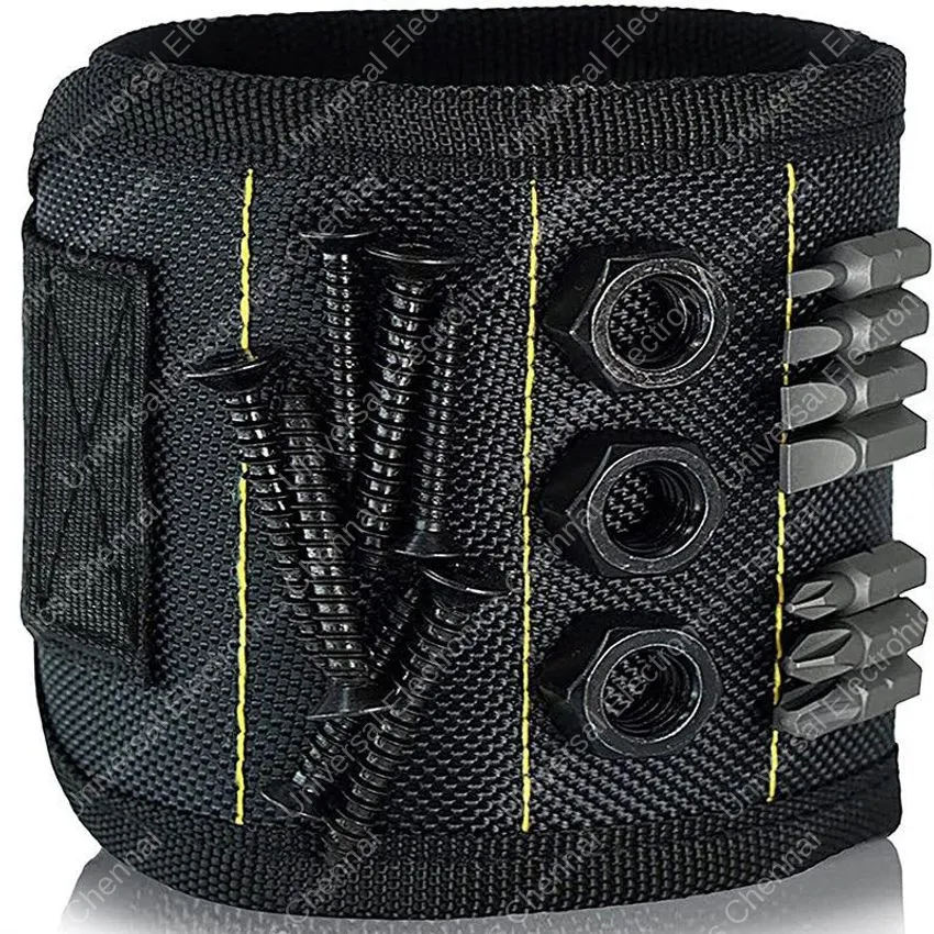 Magnetic Wristband for Screws Nails and Drilling Bits Strong Magnets 3