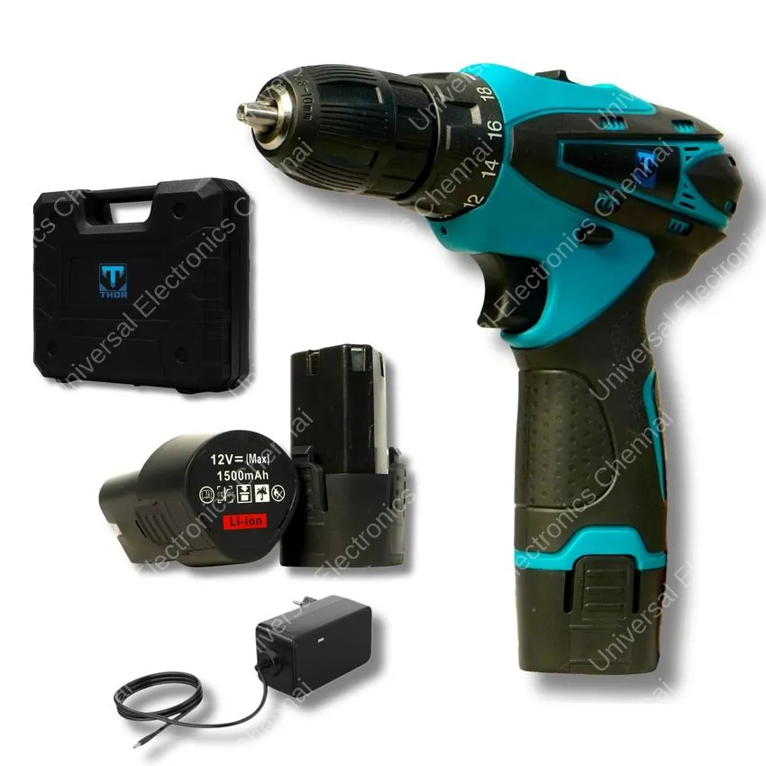 THOR 12V Cordless Drill Driver Kit