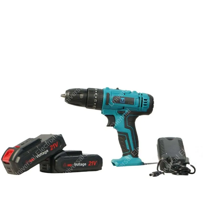 THOR CORDLESS DRILL KIT NO LOAD SPEED 350-1350, 21V 10MM THCDK 14 1