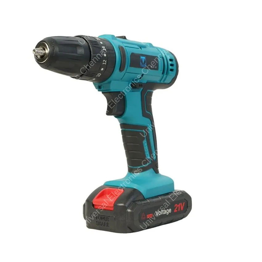THOR CORDLESS DRILL KIT NO LOAD SPEED 350-1350, 21V 10MM THCDK 14 2