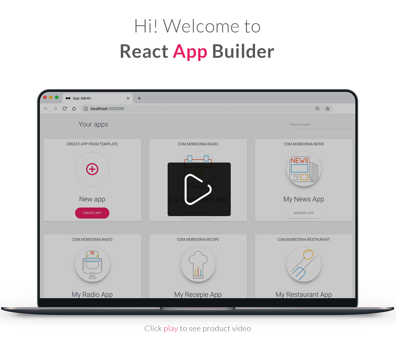 React desktop app