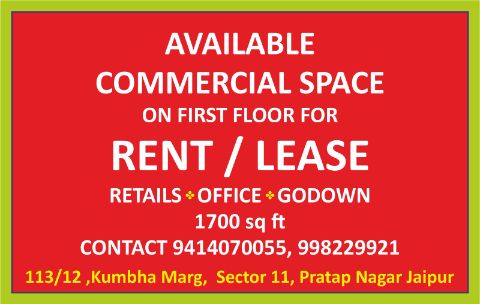 3 BHK Semi-Furnished Flat/Apartment for Rent at Jaipur - Image 1