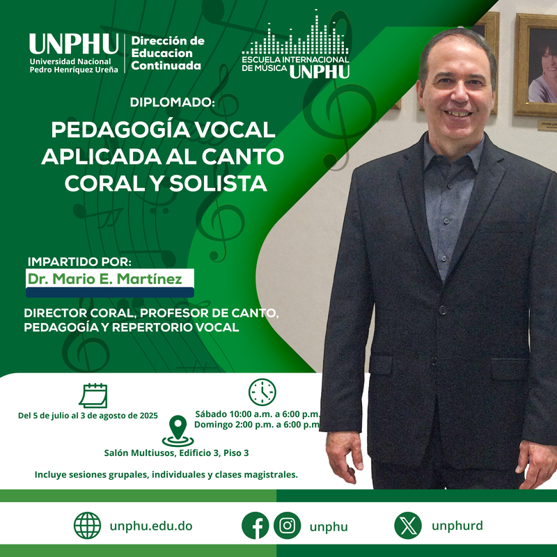 Diplomado en Pedagogía Vocal Aplicada al Canto Coral y Solista