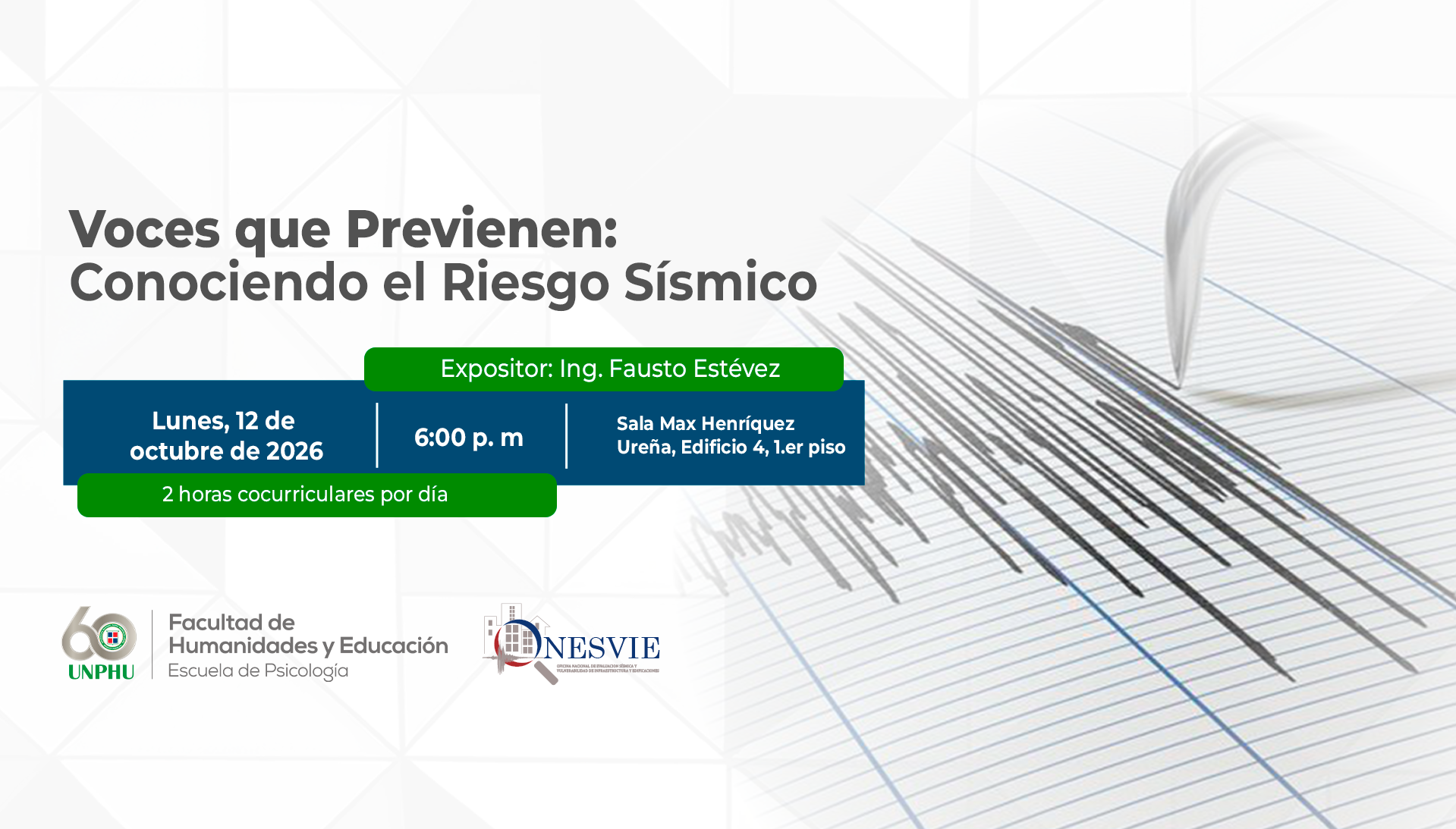 Conferencia «Voces que Previenen: Conociendo el Riesgo Sísmico»