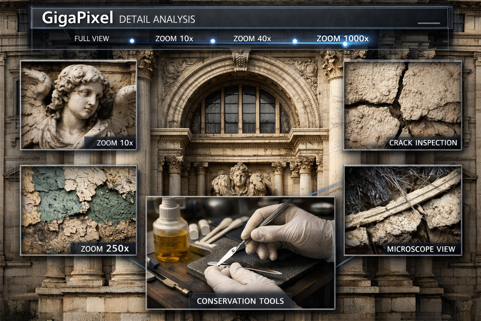 Diseño, producción y evaluación de objetos de aprendizaje en formato GigaPixel (imágenes super dimensionables) para la formación en arquitectura y conservación del patrimonio artístico (DIARQ)
