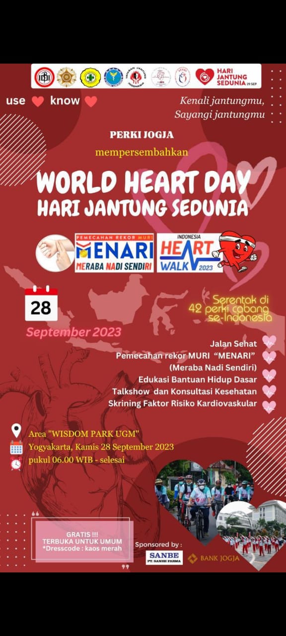 World Heart Day Perki Jogja, Rekor MURI Meraba Nadi Sendiri (MENARI)