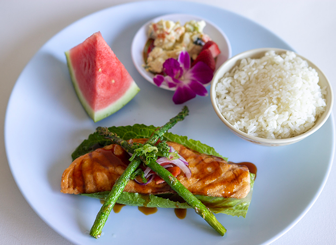 Salmon Teriyaki Dinner