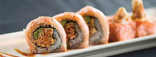 Spicy Salmon tempura roll