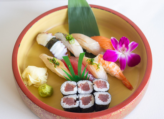 B. Nigiri (8 pcs) and Tuna Roll