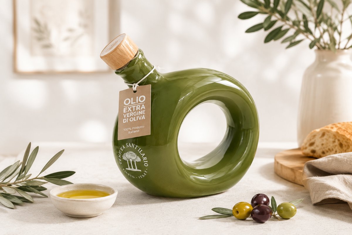 Olio Evo Italiano in Anfora Denocciolata
