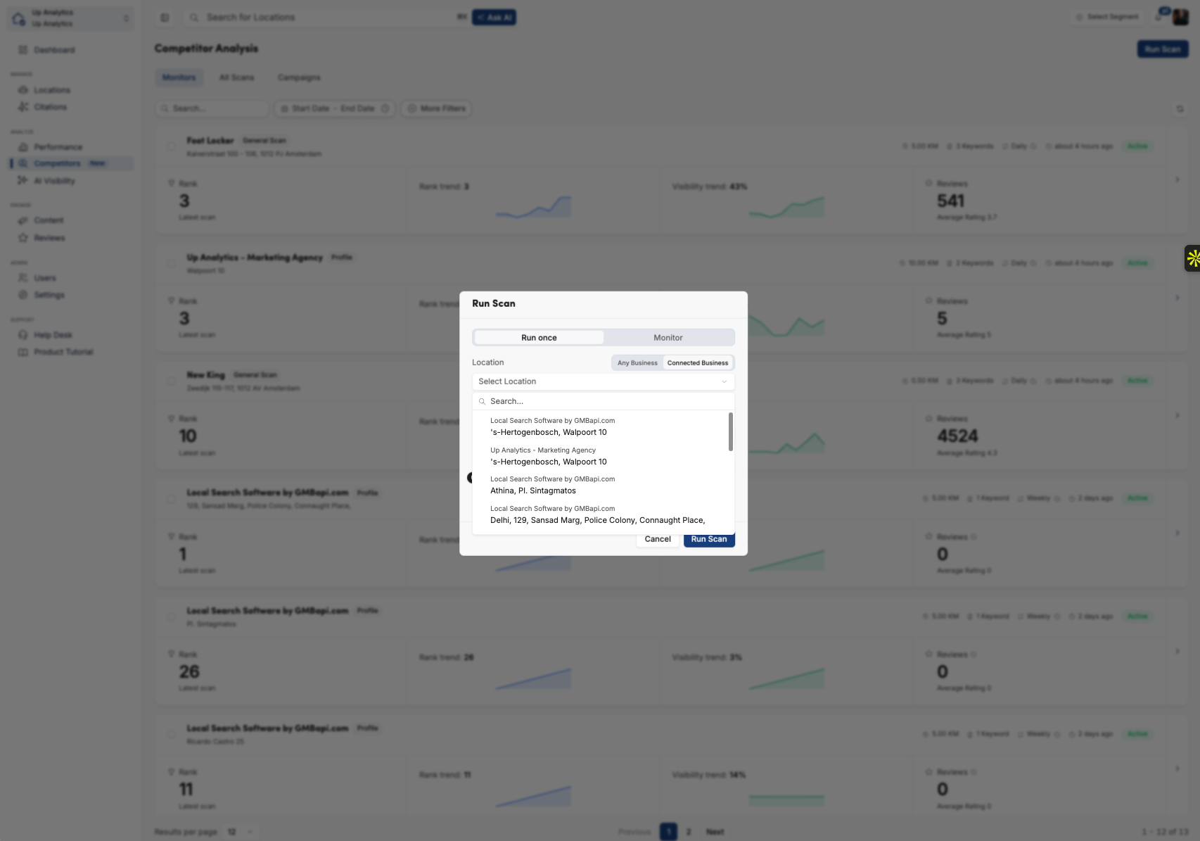 Any Business Local Rank Scan