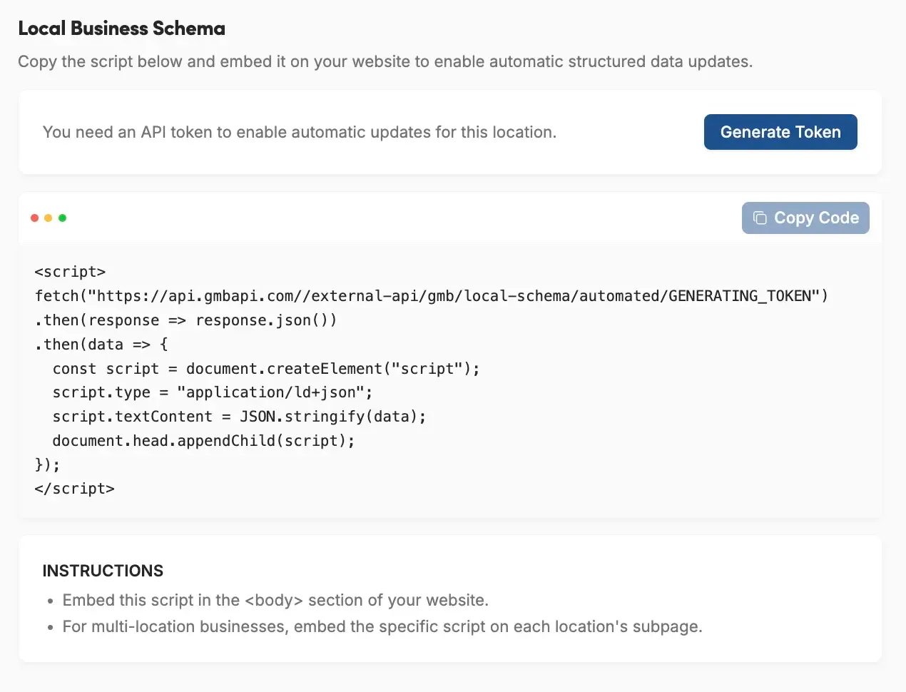 Local Schema
