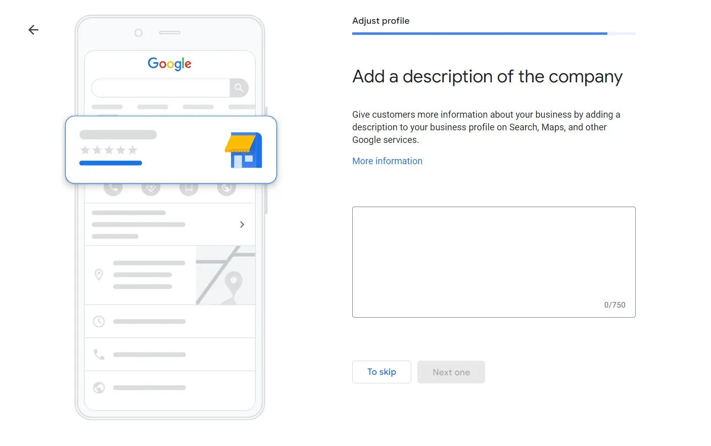 Adding description of the company