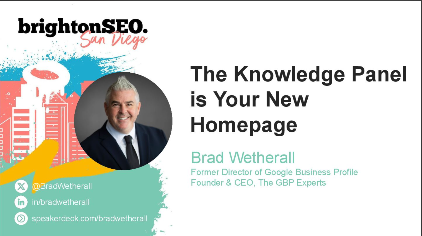 BrightonSEO SanDiego Brad Wetherall
