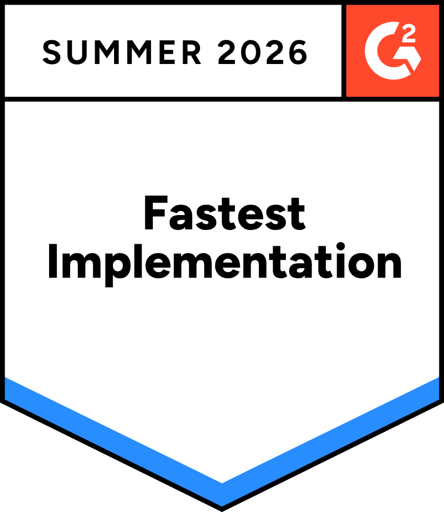 G2 Fastest Implementation badge – Local Listing Management – Summer 2026