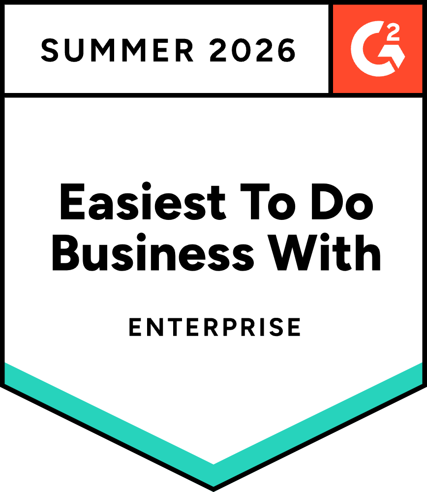 G2 Easiest To Do Business With (Enterprise) badge – Local Marketing – Summer 2026