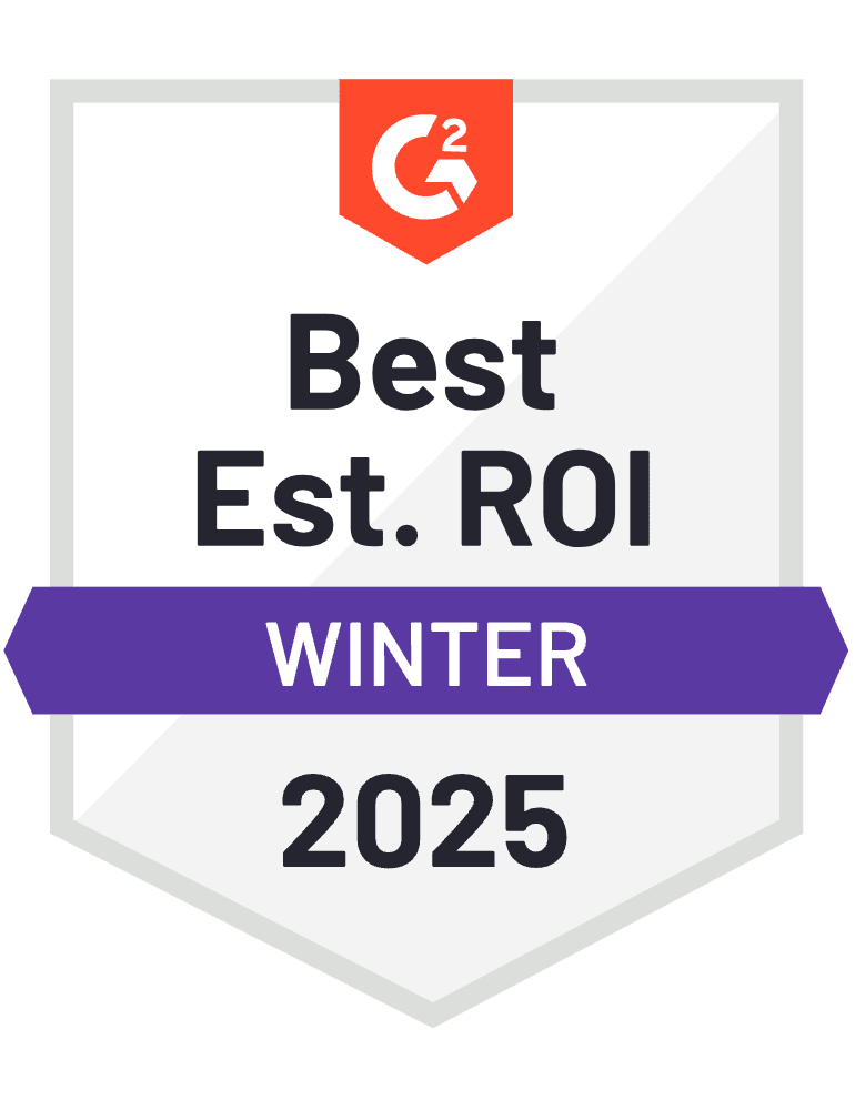Badge ROI Estimasi Terbaik G2 – SEO Lokal – Musim Dingin 2025