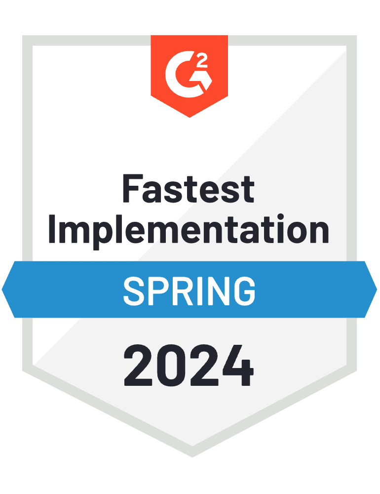 Badge Implementasi Tercepat G2 – SEO Lokal – Musim Semi 2024