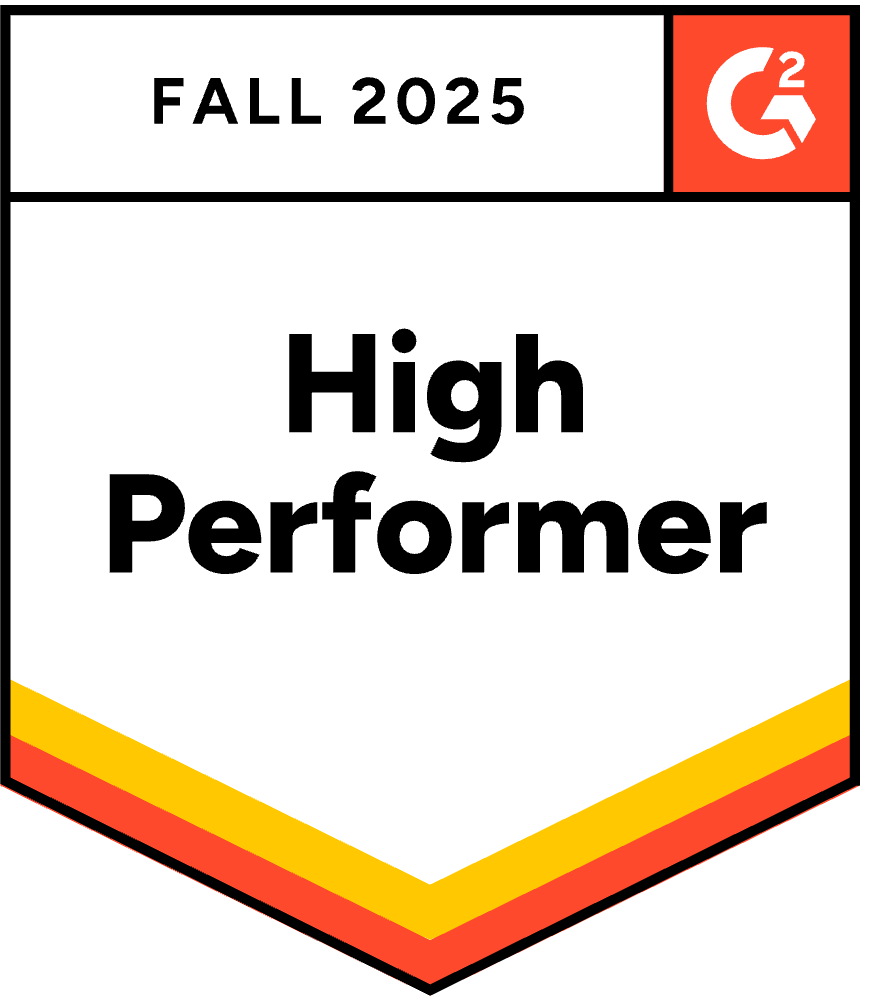 G2 High Performer badge – Local SEO – Fall 2025