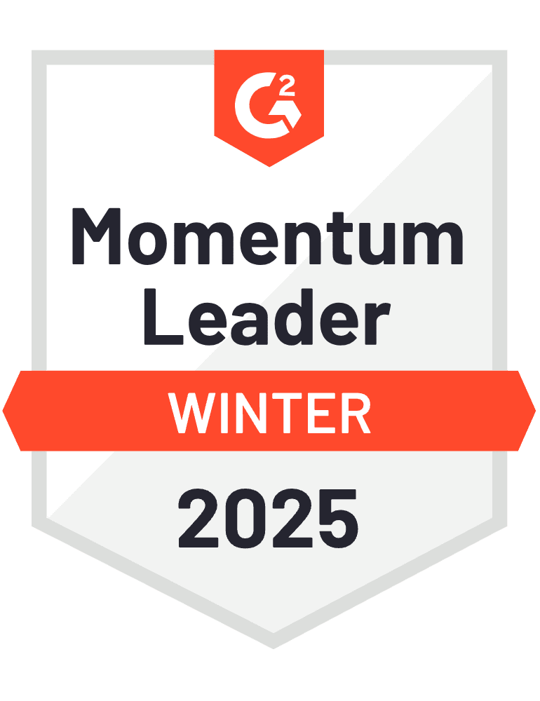 Badge Pemimpin Momentum G2 – SEO Lokal – Musim Dingin 2025