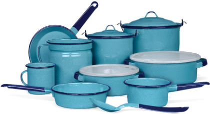 BATERÍA CINSA ALEJANDRA PLUS AZUL 14 PZS.