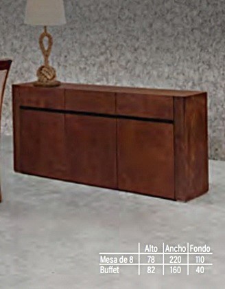 BUFFET OLIMPIA COLOR CHAPA OKUME