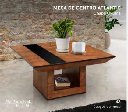 MESA CENTRAL ATLANTIS CHAPA OKUME