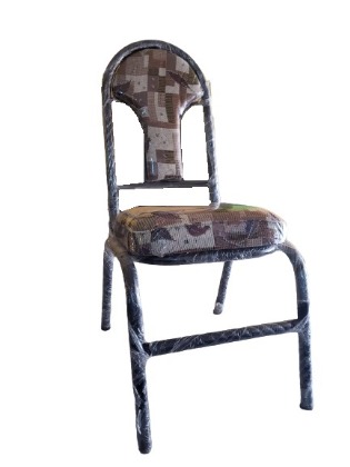 SILLA TUBULAR TAPIZADA