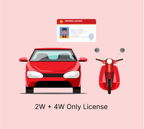 Car & Bike License Only in NEW AMAR MOTOR TRAINING CENTRE