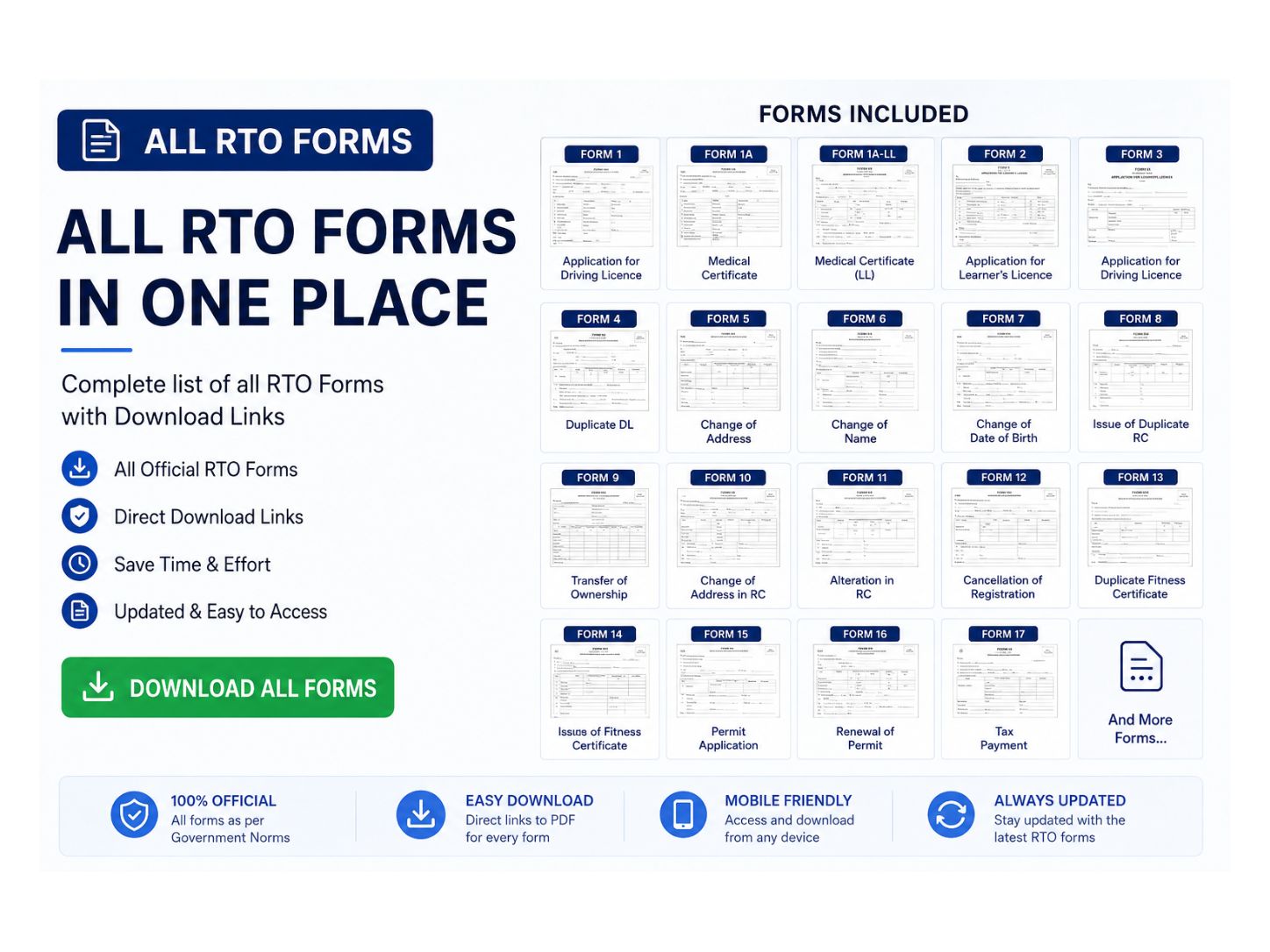 rto forms download rto forms download