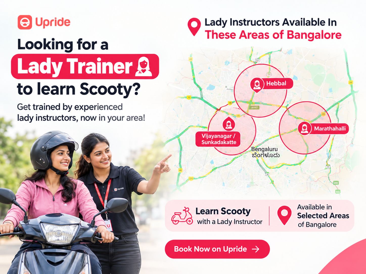 lady scooty trainer near me