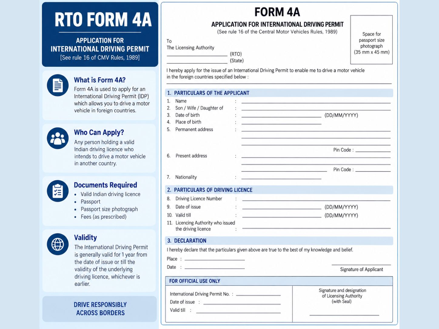 rto form 4a idp