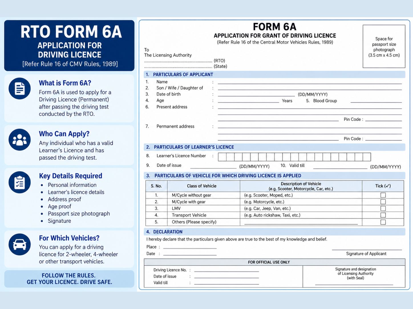 rto form 6a - international driving permit rto form 6a - international driving permit