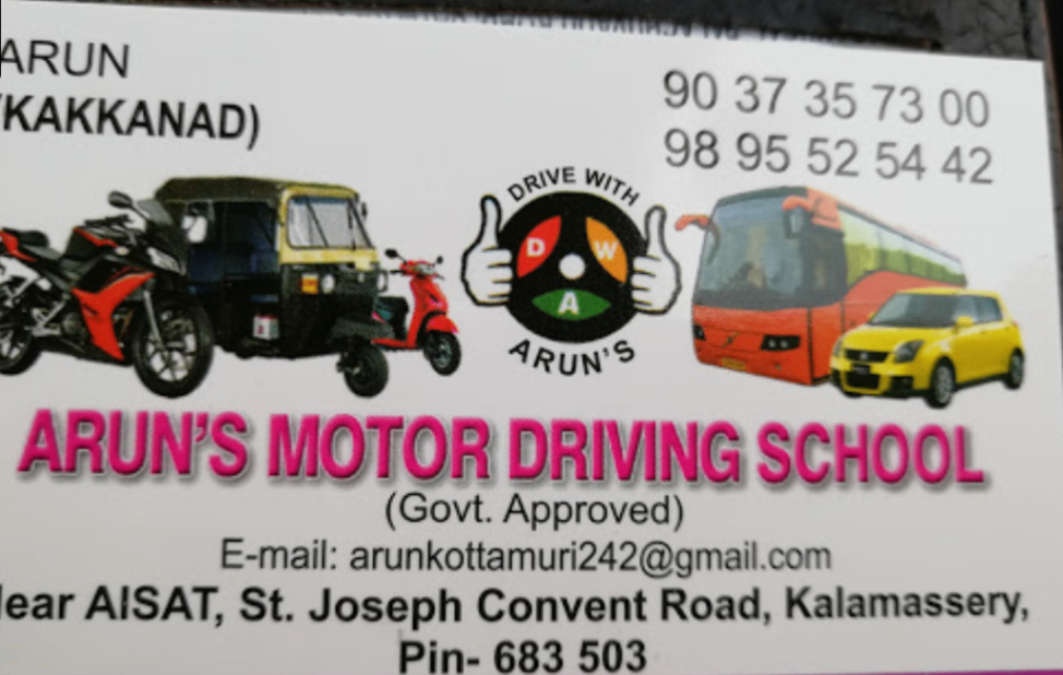 Aruns Motor Driving School in Kalamassery