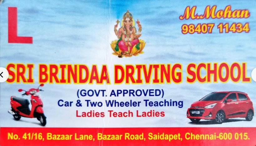 Sri Brindaa driving school in Saidapet