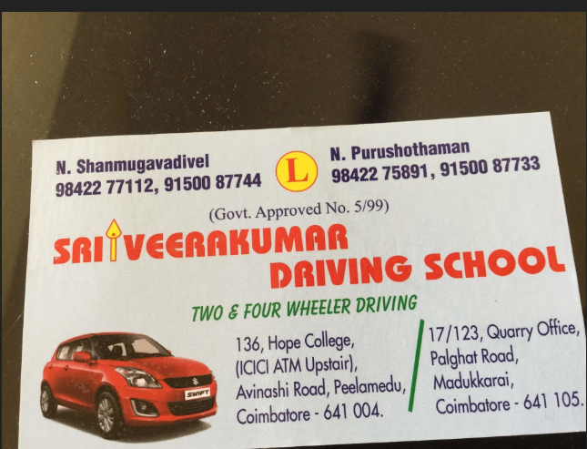 Sri Veerakumar Driving School Madukkarai in Madukkarai