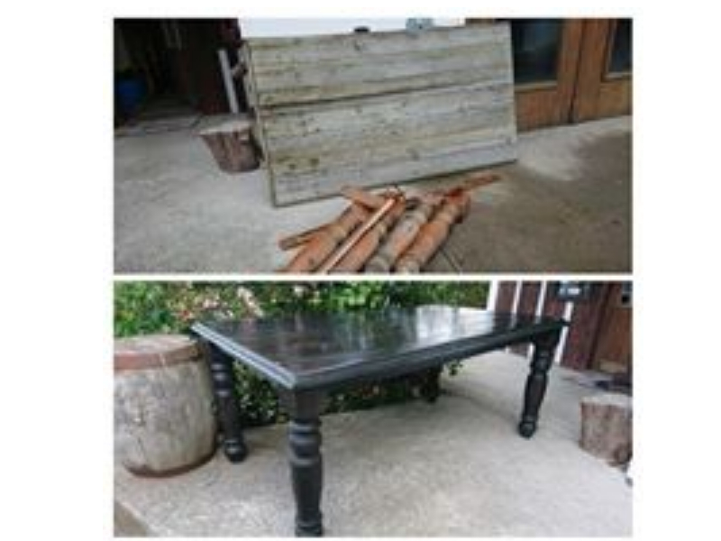 Restoring furniture left in the back shed for years