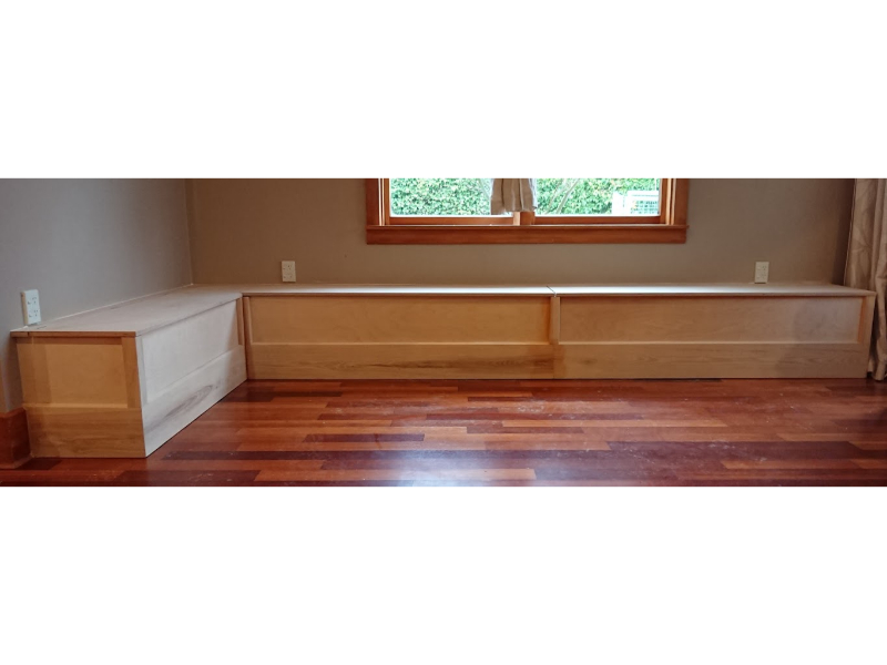 Built in  Bench Seat Storage (Client to paint)