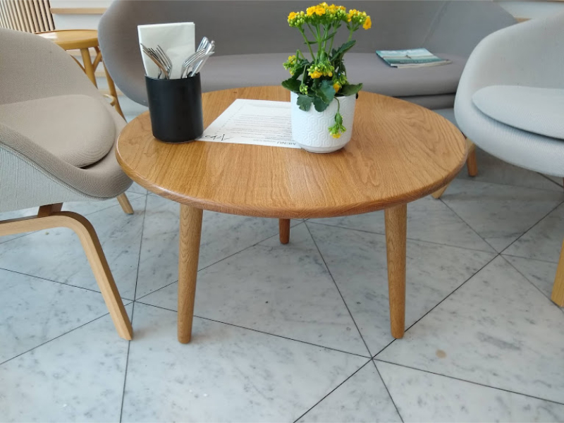 Designer Furniture: Danish styled coffee tables for Arbo Cafe in the ANZ Centre, Christchurch