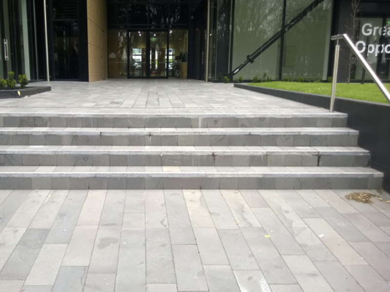 Paving including steps