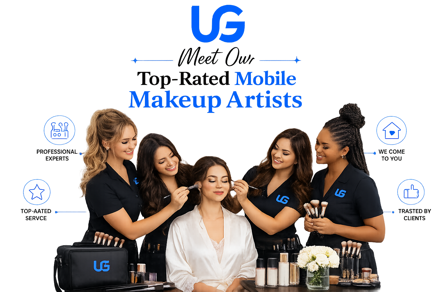 Top-rated mobile makeup artists ready for at-home beauty appointments