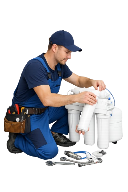 Qualified local plumber with tools ready to assist