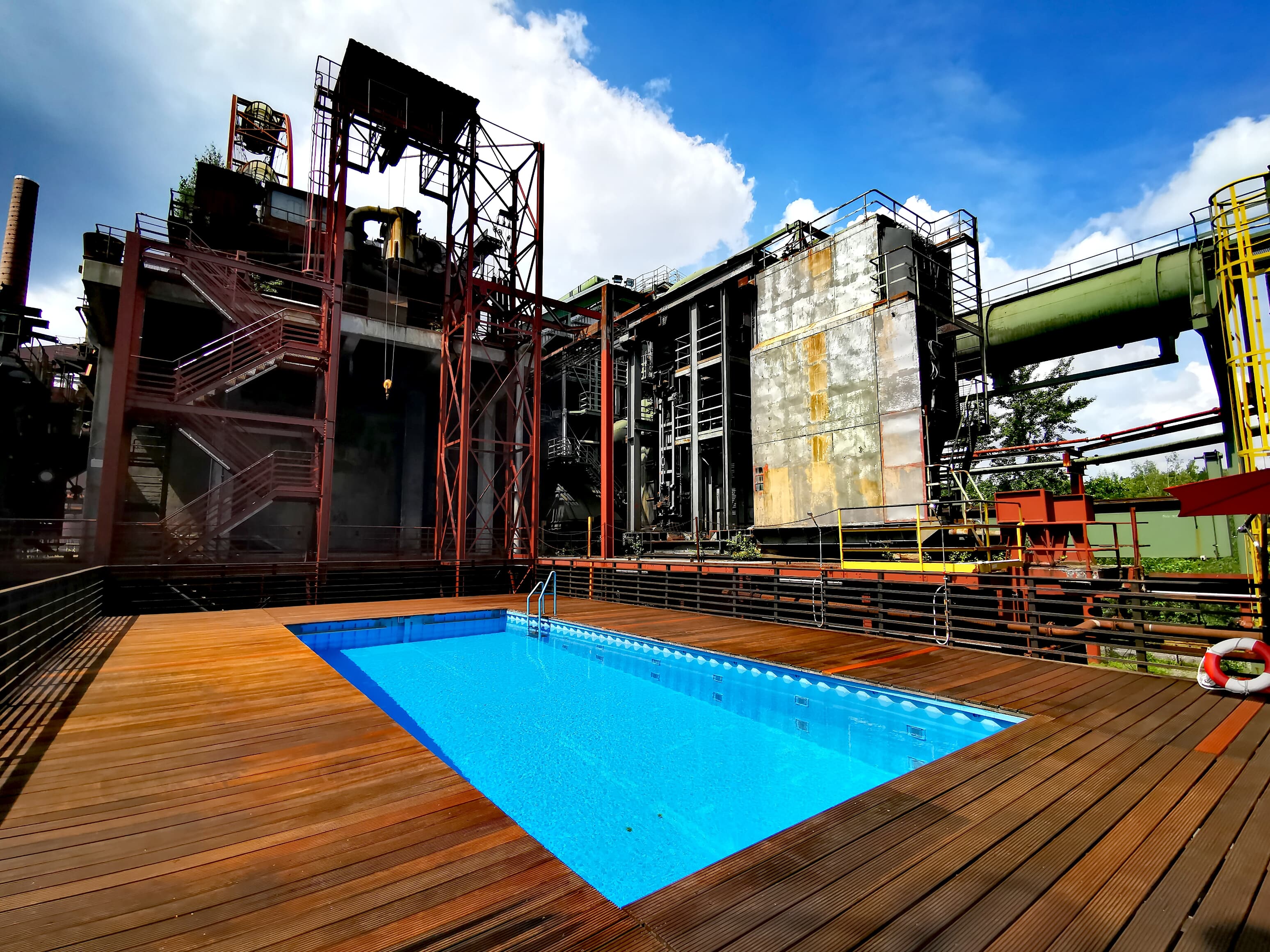 Industrieller Badespaß